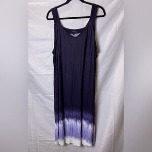 Simply Vera Vera Wang Women's Plus Blue Dress/Coverup/Nightgown